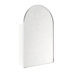 Dake Modern Arch Recessed and Surface Mount Bathroom Medicine Cabinet with Mirrors GC-XB0028 Chrome 24x36" TEHOME