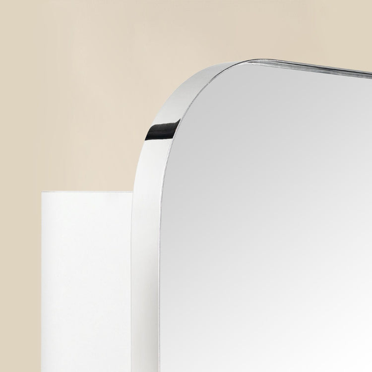 Adasu Mid-century Rectangle Recessed and Surface Mount Bathroom Medicine Cabinet with Mirrors