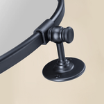 Adlina Farmhouse Round Bathroom Pivot Mirrors GC-00210 Black 24x24" TEHOME