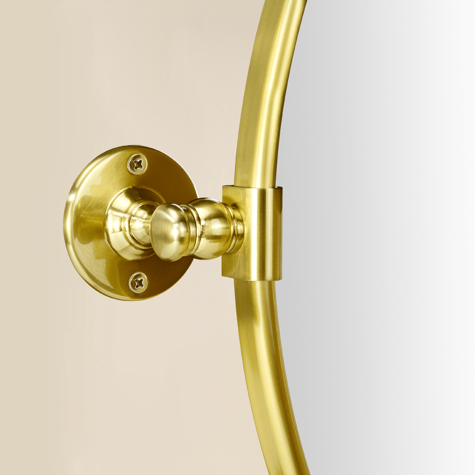 Adlina Farmhouse Round Bathroom Pivot Mirrors GC-00210 Black 24x24" TEHOME