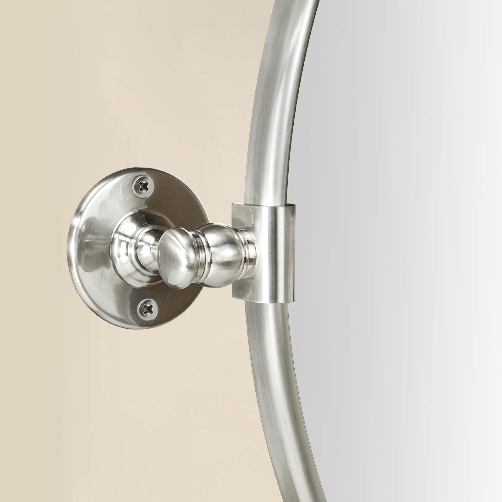 Adlina Farmhouse Round Bathroom Pivot Mirrors GC-00210 Black 24x24" TEHOME