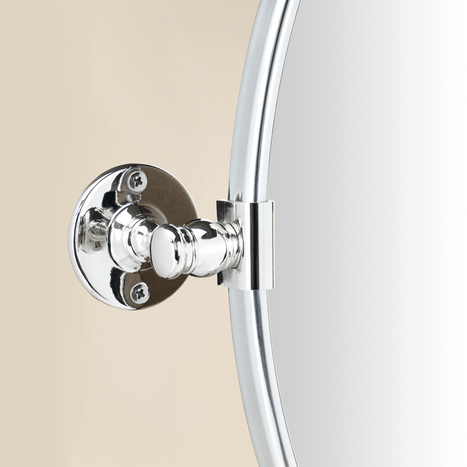 Adlina Farmhouse Round Bathroom Pivot Mirrors GC-00210 Black 24x24" TEHOME