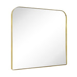Amelie Modern Arch Large Mantel Mirrors GC-0Y130 Brushed Gold 34x40" TEHOME