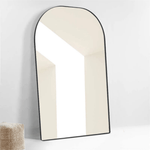 Amell Modern Arch Floor Mirrors,48x72" in Black GC-00793 Black 48"×72" TEHOME