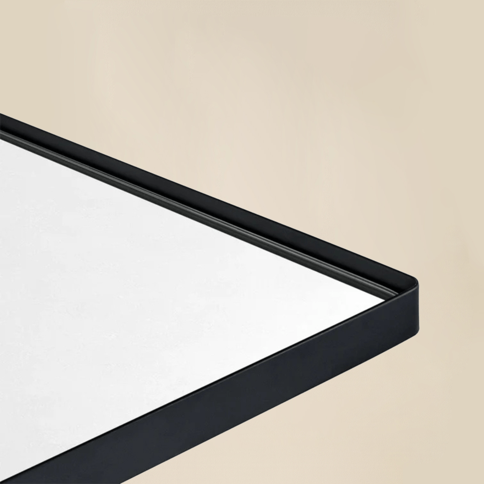 Amell Modern Arch Floor Mirrors,48x72" in Black GC-00793 Black 48"×72" TEHOME