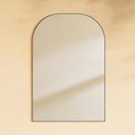 Amell Modern Arch Floor Mirrors,48x72" in Black GC-00793 Black 48"×72" TEHOME