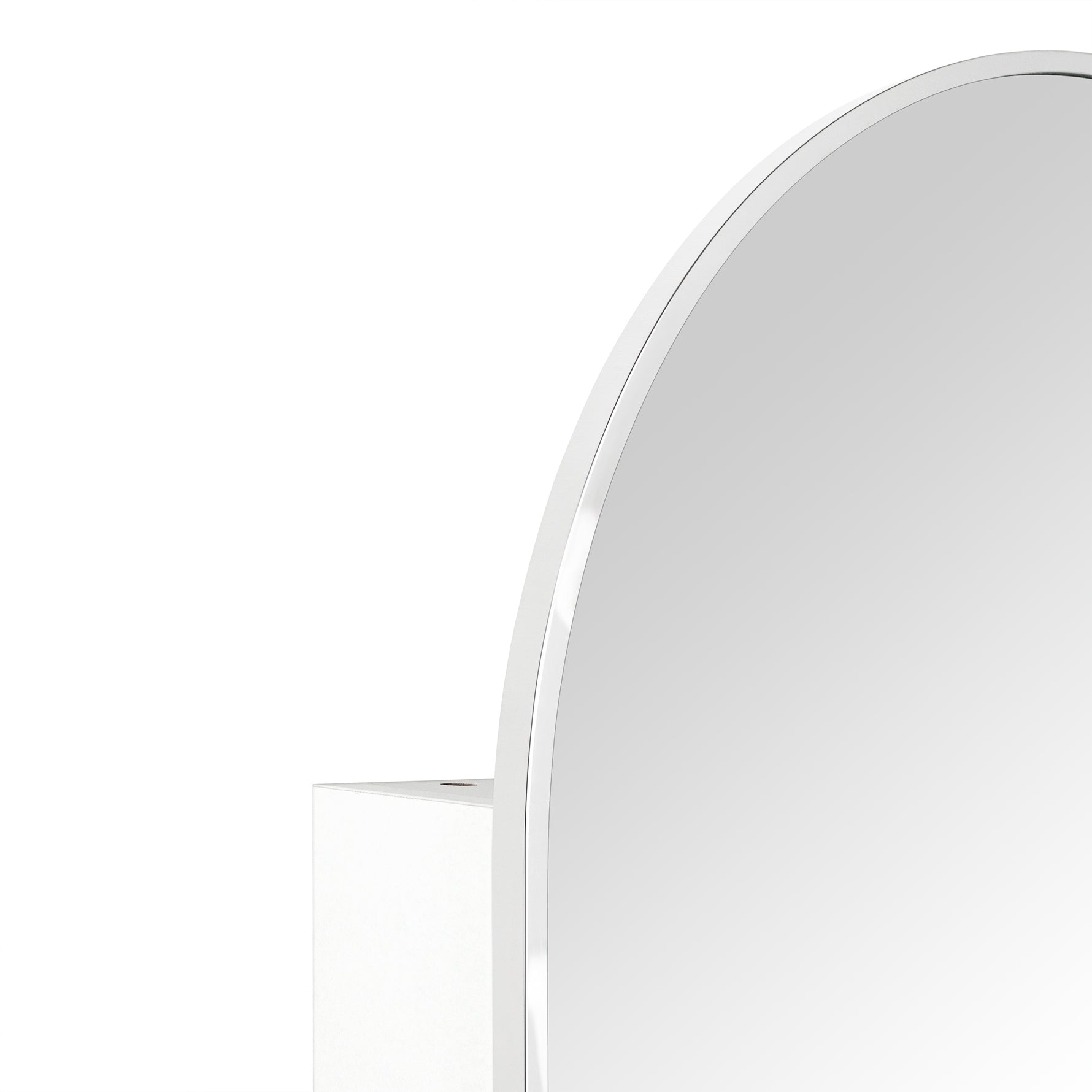 Dake Modern Arch Recessed and Surface Mount Bathroom Medicine Cabinet with Mirrors GC-XB0028 Chrome 24x36" TEHOME