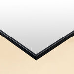 TEHOME Arden Black Scalloped Arch Wall Mirror Detail View2