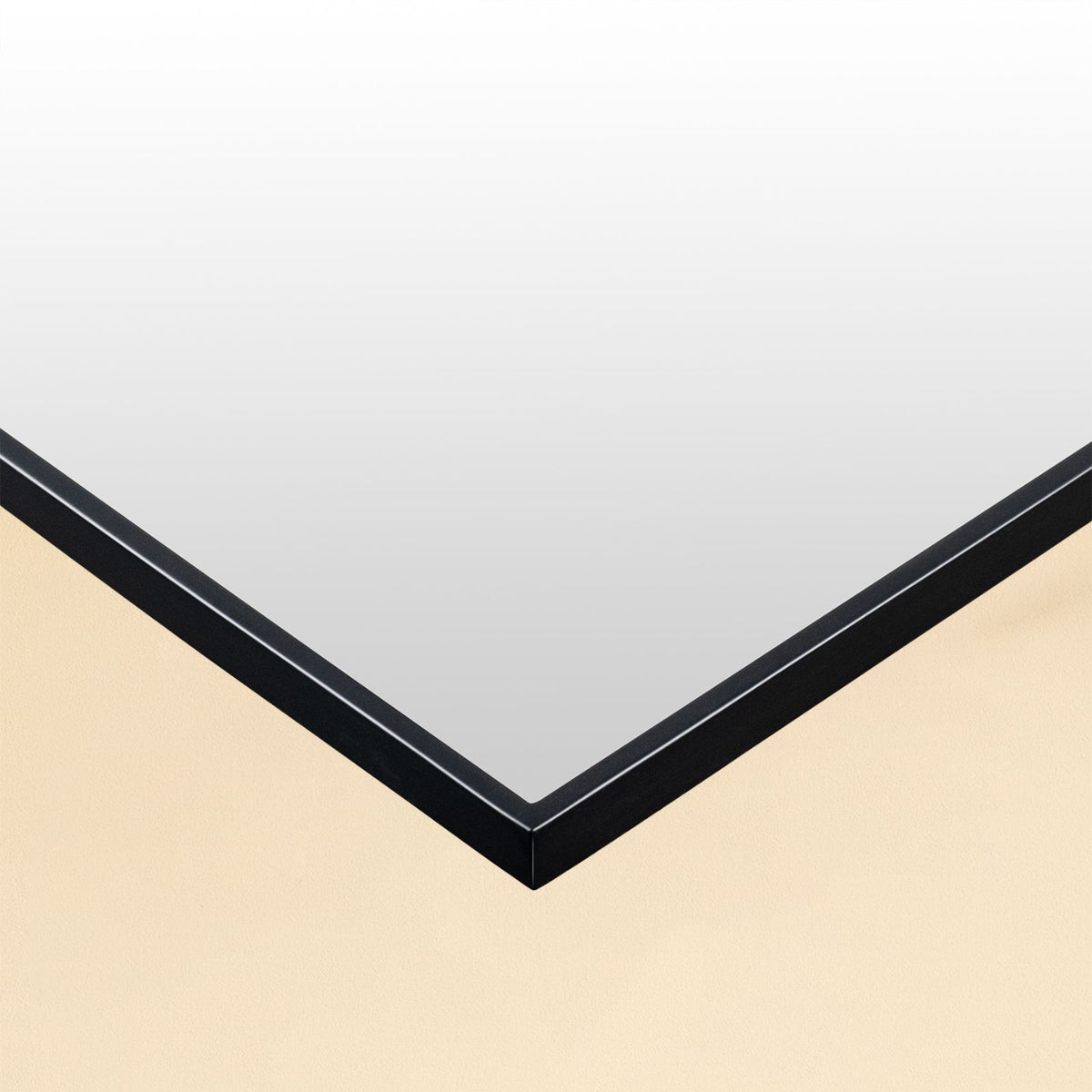 TEHOME Arden Black Scalloped Arch Wall Mirror Detail View2