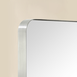 Camellia Modern Rectangle Large Wall Mirrors with Rounded Corners GC-00450 Black 30x40" TEHOME