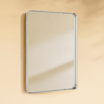 Camellia Modern Rectangle Large Wall Mirrors with Rounded Corners GC-00450 Black 30x40" TEHOME