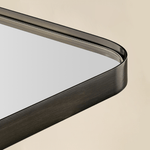 Camellia Modern Rectangle Large Wall Mirrors with Rounded Corners GC-00450 Black 30x40" TEHOME