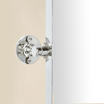 Aura Modern Rectangle Bathroom Pivot Mirrors with Rounded Corners GC-00214 Chrome 20x30" TEHOME
