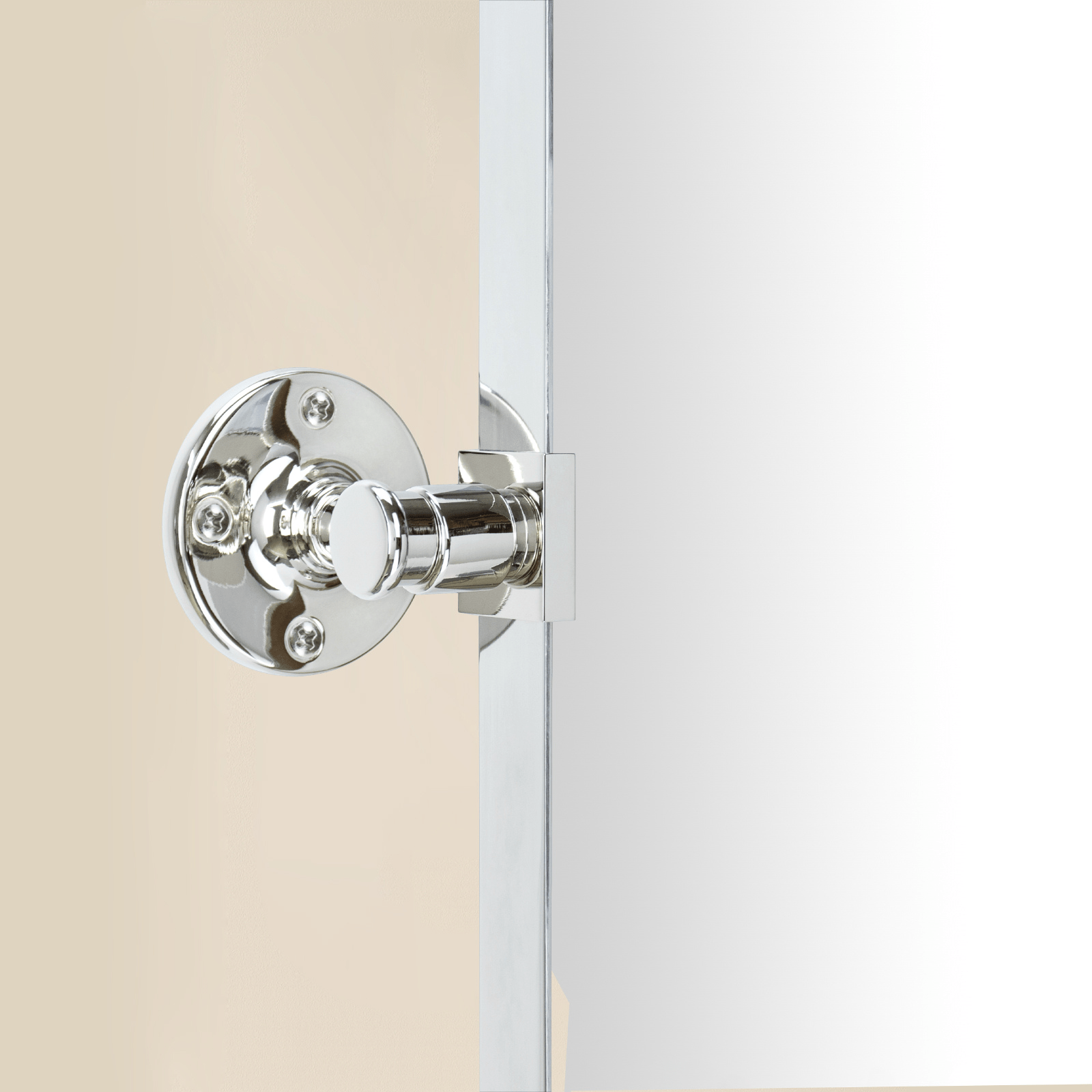 Aura Modern Rectangle Bathroom Pivot Mirrors with Rounded Corners GC-00214 Chrome 20x30" TEHOME