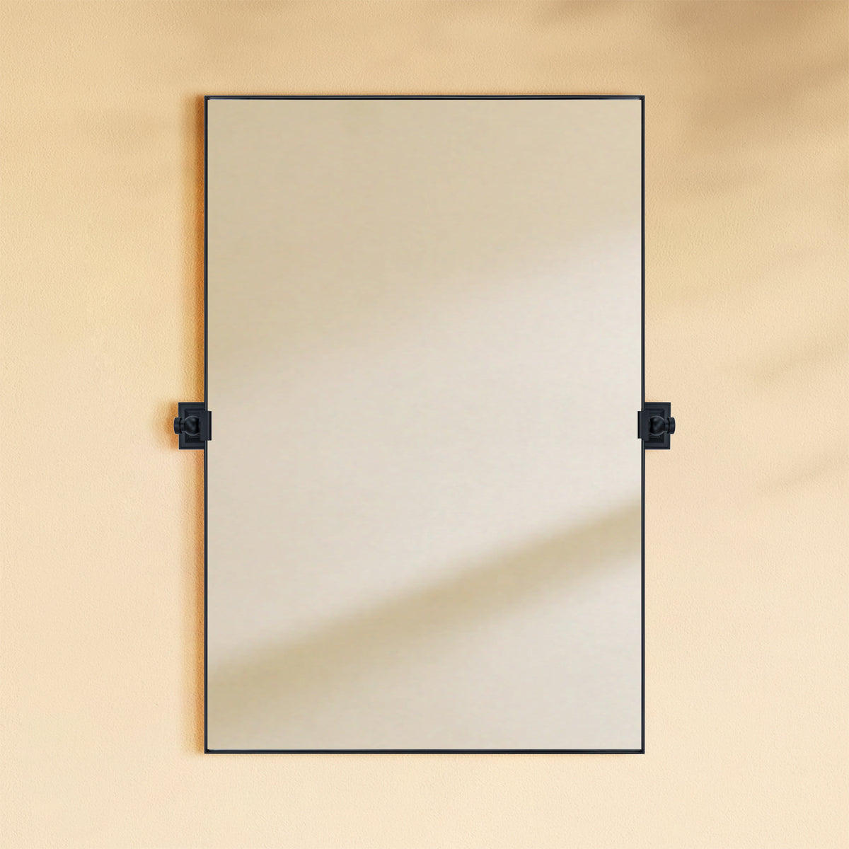 TEHOME Aurielle Modern Rectangle Pivot Mirror Front View