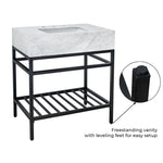 Kliti Modern Rectangle Bathroom Vanity GC-MY001 26"x18" TEHOME