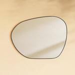 TEHOME Bertlinde Black Modern Irregular Wall Mirrors Front View1