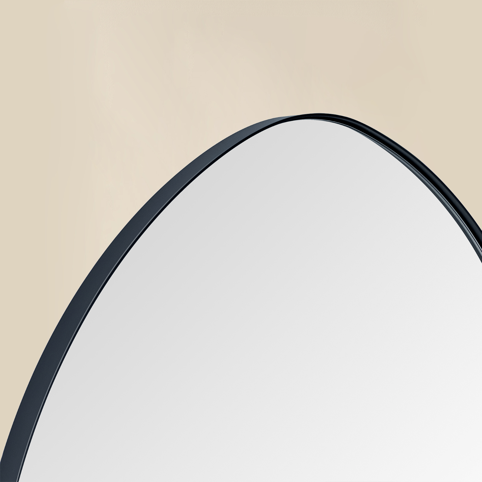 Bertlinde Modern Irregular Wall Mirrors GC-0Y102 Black 30x22" TEHOME