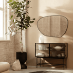TEHOME Bertlinde Irregular Black Wall Mirrors Front View