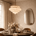 Bertlinde Modern Irregular Wall Mirrors GC-0Y102 Black 30x22" TEHOME