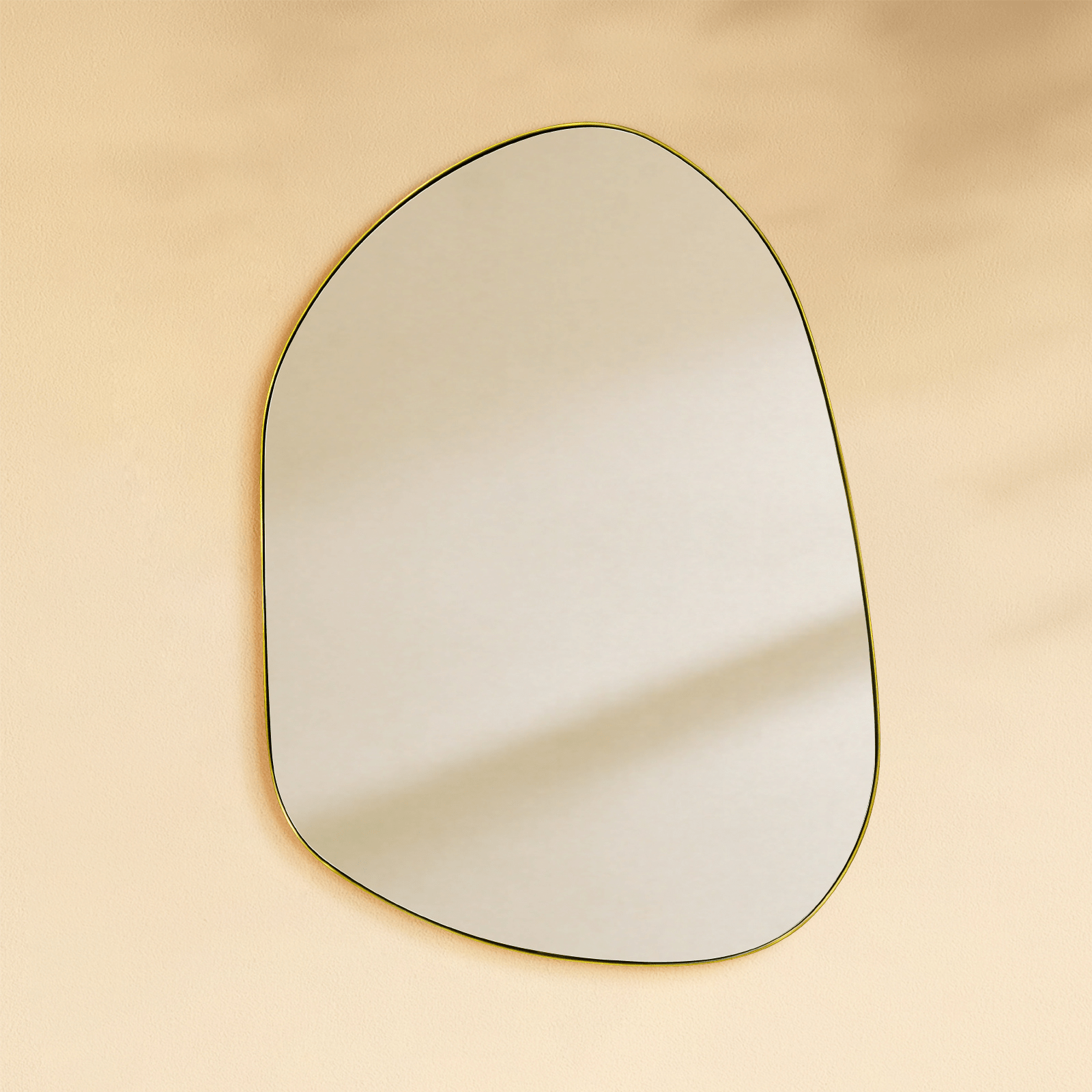 Bertlinde Modern Irregular Wall Mirrors GC-0Y102 Black 30x22" TEHOME