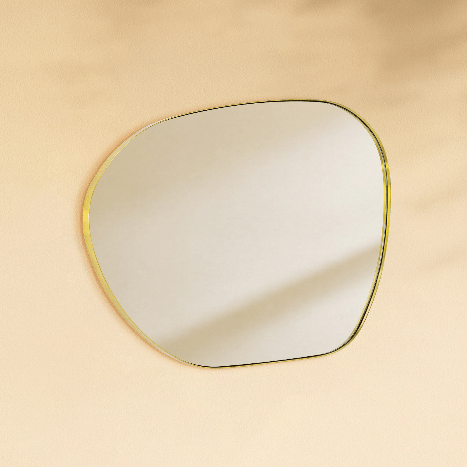 Bertlinde Modern Irregular Wall Mirrors GC-0Y102 Black 30x22" TEHOME