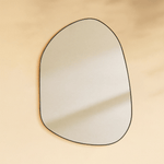 Bertlinde Modern Irregular Wall Mirrors GC-0Y102 Black 30x22" TEHOME