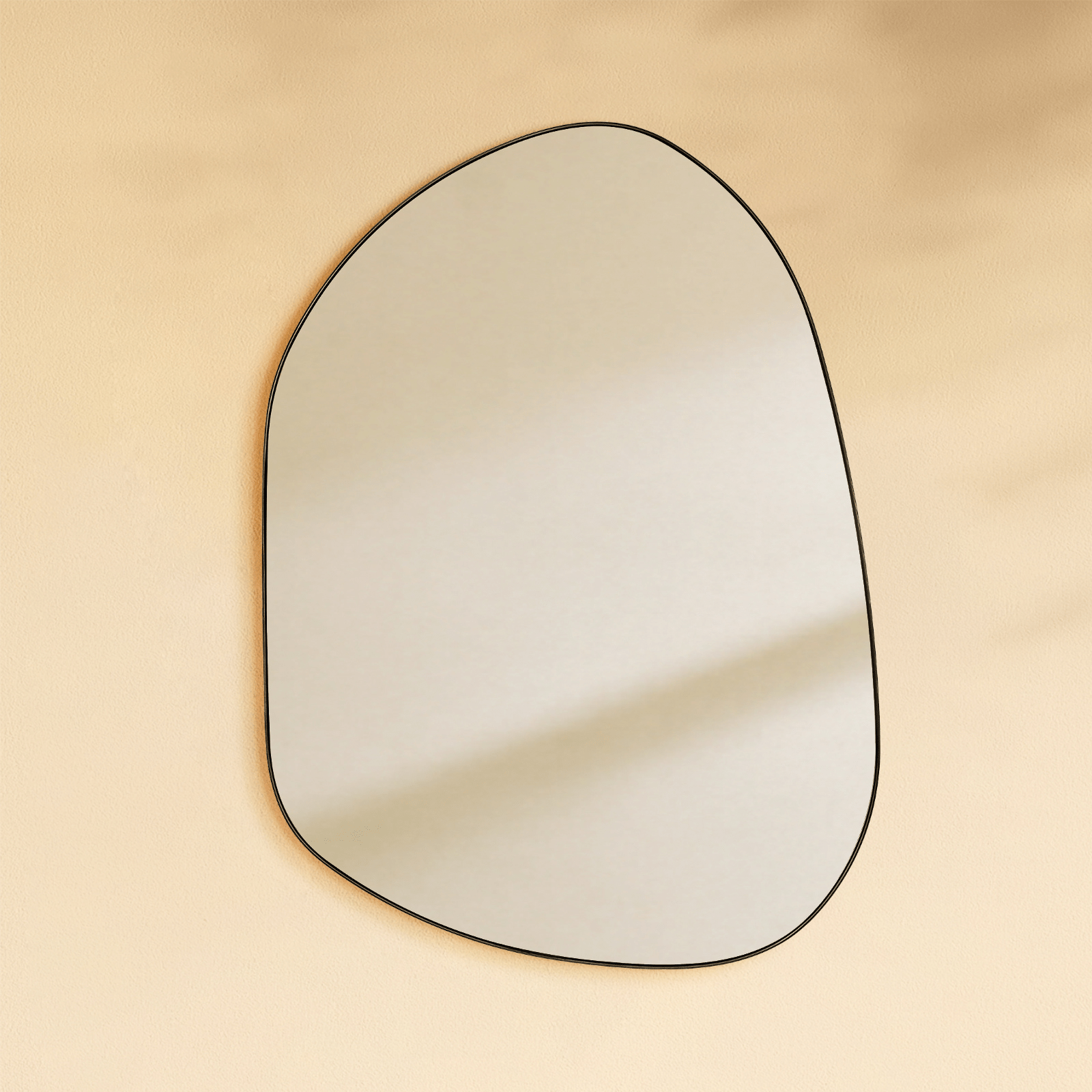 Bertlinde Modern Irregular Wall Mirrors GC-0Y102 Black 30x22" TEHOME