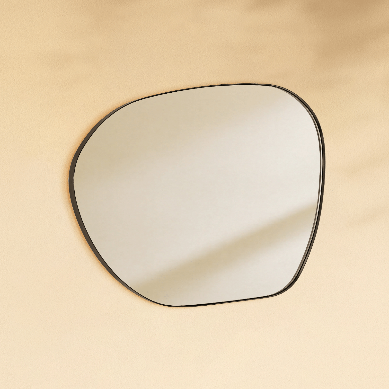 Bertlinde Modern Irregular Wall Mirrors GC-0Y102 Black 30x22" TEHOME