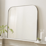 Bhargava Modern Arch Mantel Mirrors GC-0Y027 Black 30x34" TEHOME