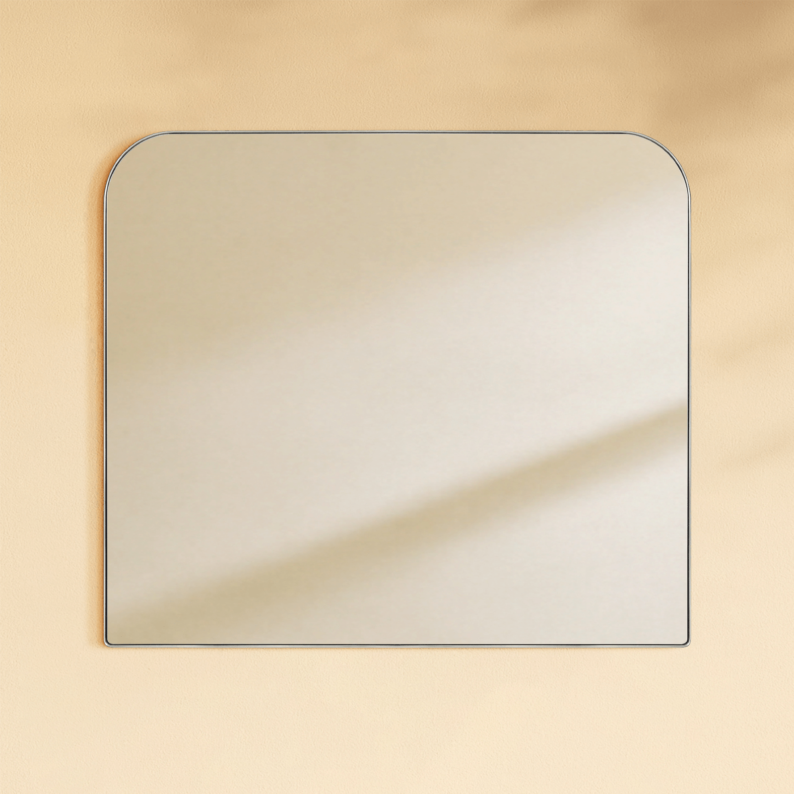 Bhargava Modern Arch Mantel Mirrors GC-0Y027 Black 30x34" TEHOME