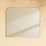 Bhargava Modern Arch Mantel Mirrors GC-0Y028 Brushed Gold 30x34" TEHOME