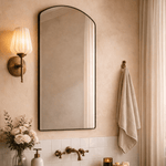 Biyron Modern Arch Wall Mirrors GC-0Y340 Black 24x40" TEHOME