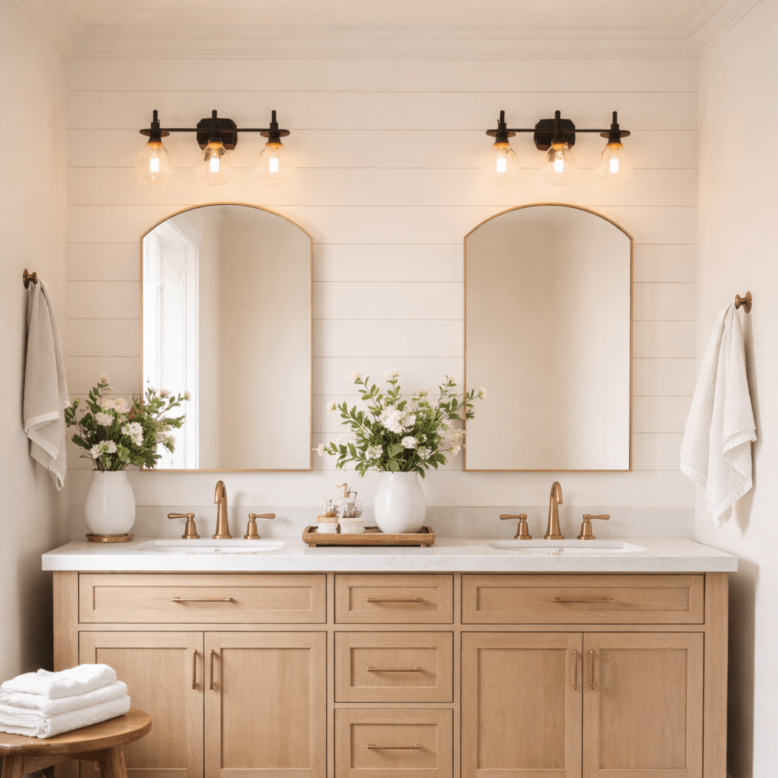 Biyron Modern Arch Wall Mirrors GC-0Y340 Black 24x40" TEHOME