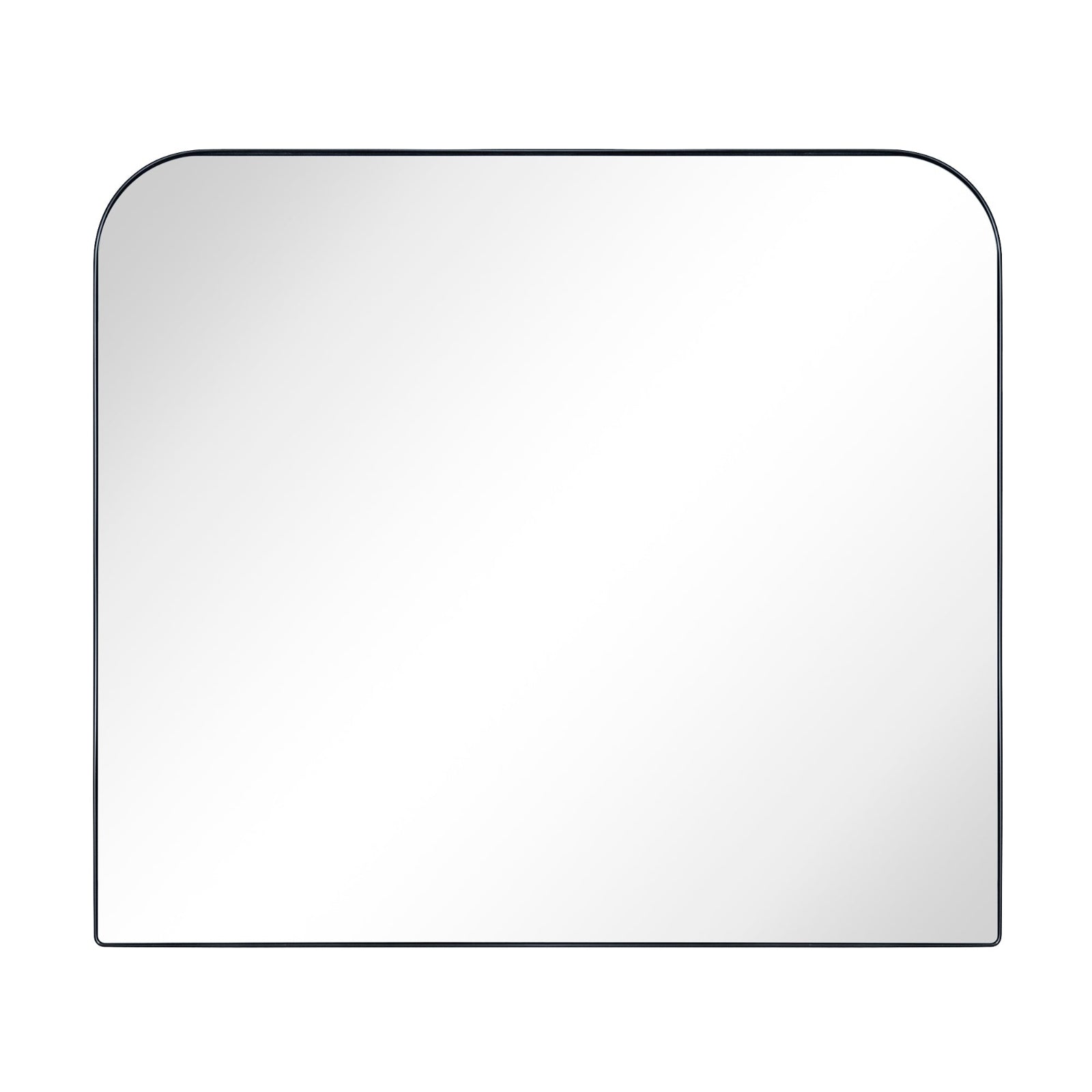 Amelie Modern Arch Large Mantel Mirrors GC-0Y127 Black 34x40" TEHOME