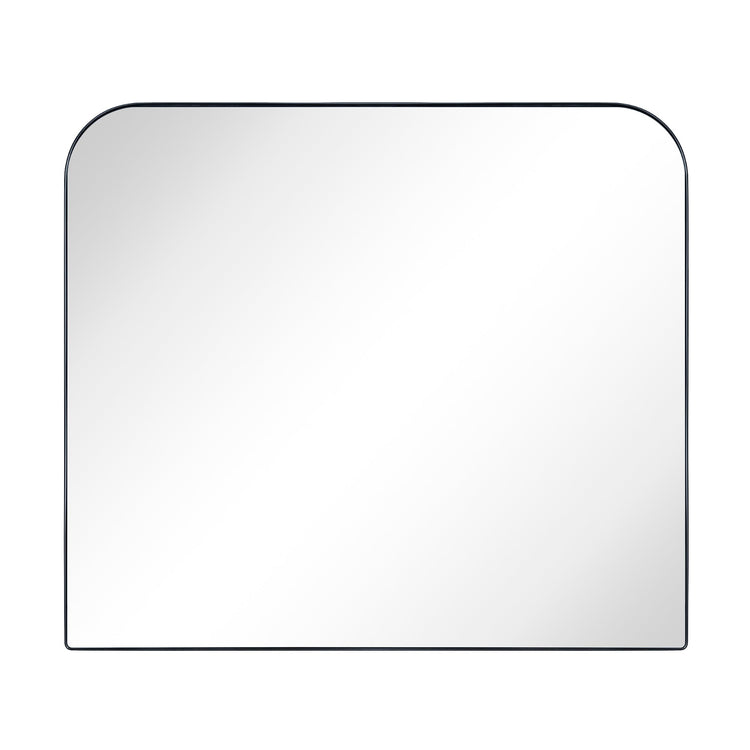 Amelie Modern Arch Large Mantel Mirrors GC-0Y127 Black 34x40" TEHOME
