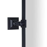 Aurielle Modern Rectangle Pivot Mirror 20x30" in Black GC-00223 TEHOME