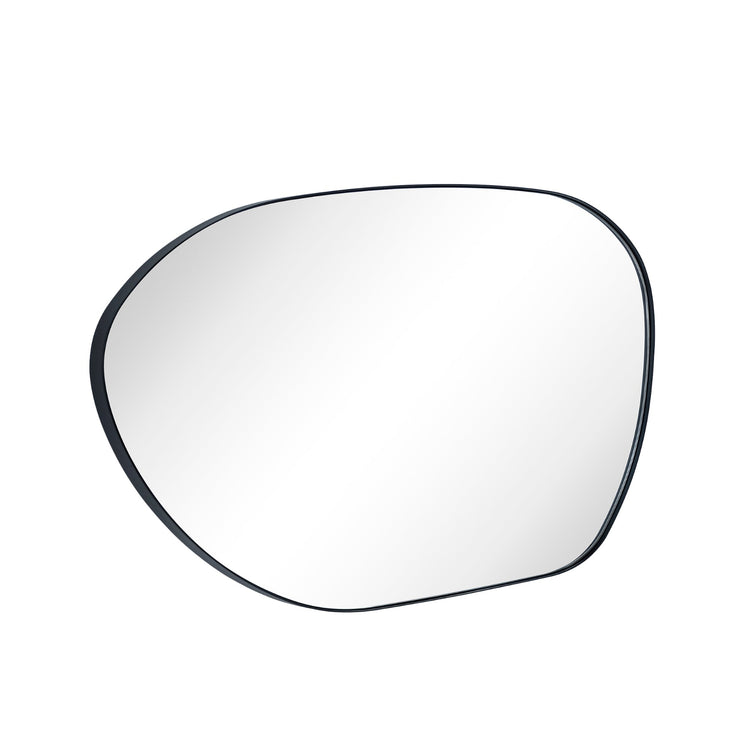 Floria Modern Irregular Large Wall Mirrors GC-0Y298 Black 40x30" TEHOME