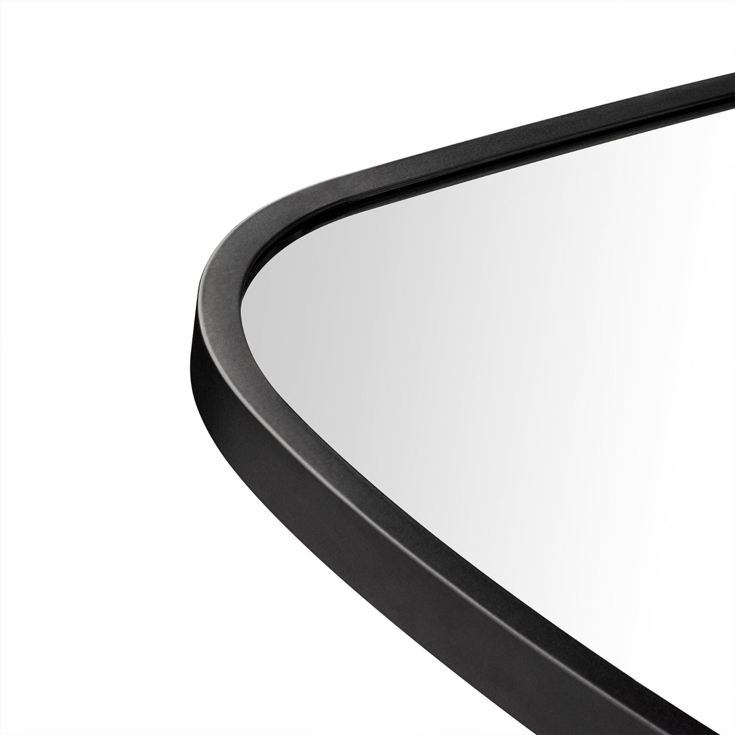 Elowen Modern Irregular Floor Mirrors,60x27" in Black GC-XY001 Black TEHOME