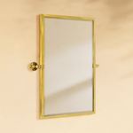 Blakley Modern Rectangle Bathroom Pivot Mirrors GC-00163 Chrome 24x36" TEHOME