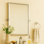Blakley Modern Rectangle Bathroom Pivot Mirrors GC-00163 Chrome 24x36" TEHOME