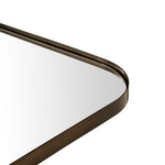 Bellara Mid - Century Rectangle Large Wall Mirrors with Rounded Corners GC-0Y142 Chrome 30x40" TEHOME