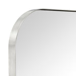 Amelie Modern Arch Large Mantel Mirrors GC-0Y129 Brushed Nickel 34x40" TEHOME