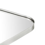 Bellara Mid - Century Rectangle Large Wall Mirrors with Rounded Corners GC-0Y142 Chrome 30x40" TEHOME