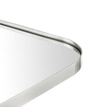 Amelie Modern Arch Large Mantel Mirrors GC-0Y129 Brushed Nickel 34x40" TEHOME