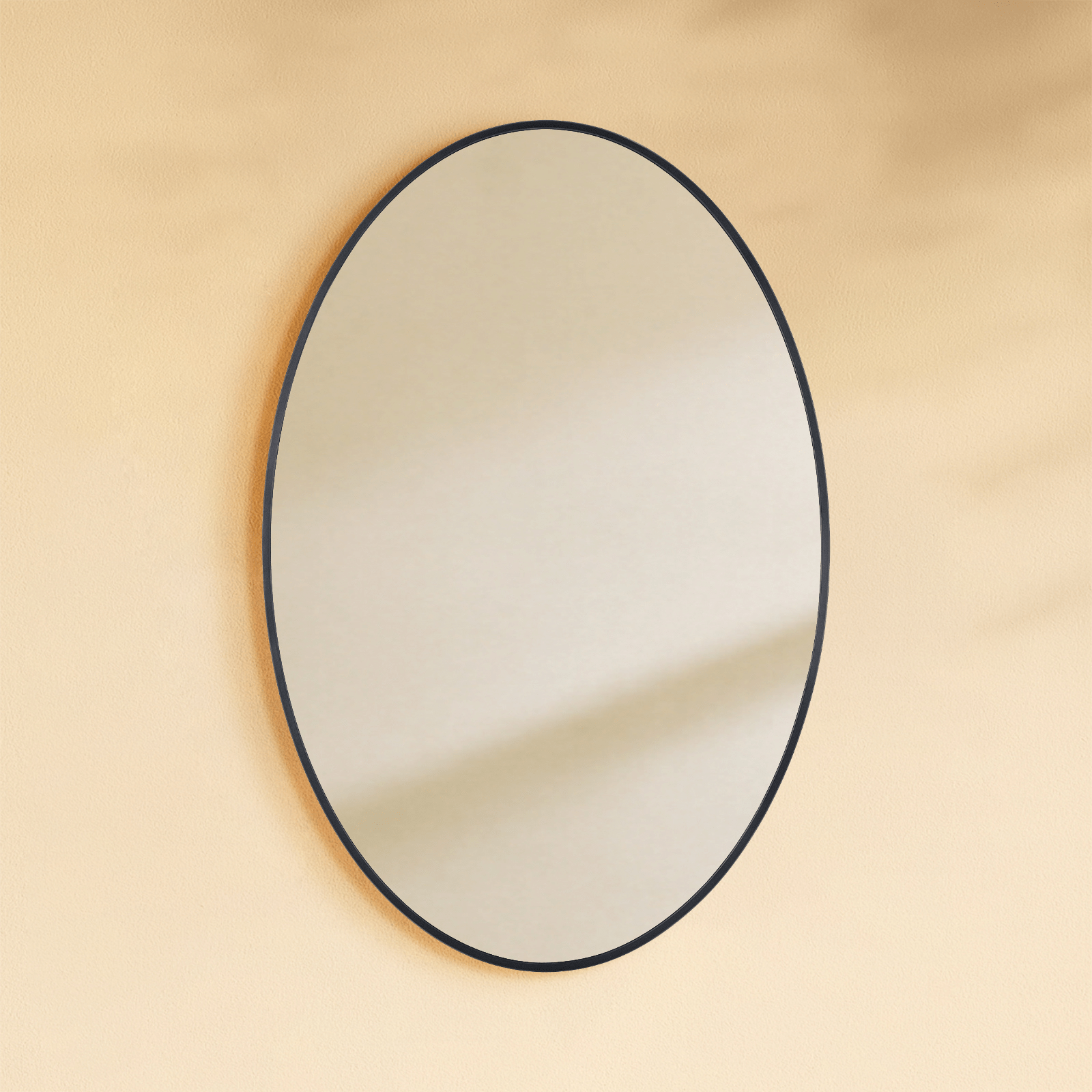 Cedar Modern Oval Surface Mount Bathroom Medicine Cabinet with Mirrors, 20x30" in Black GC-XB0022 Black 20''X 30'' TEHOME