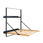 Spiru Wall Mounted Laundry Drying Rack,25x26x25.7" GC-00794 Black 25x26x25.7" TEHOME