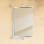 Corrente Modern Rectangle Bathroom Pivot Mirrors GC-00439 Chrome 14x22" TEHOME