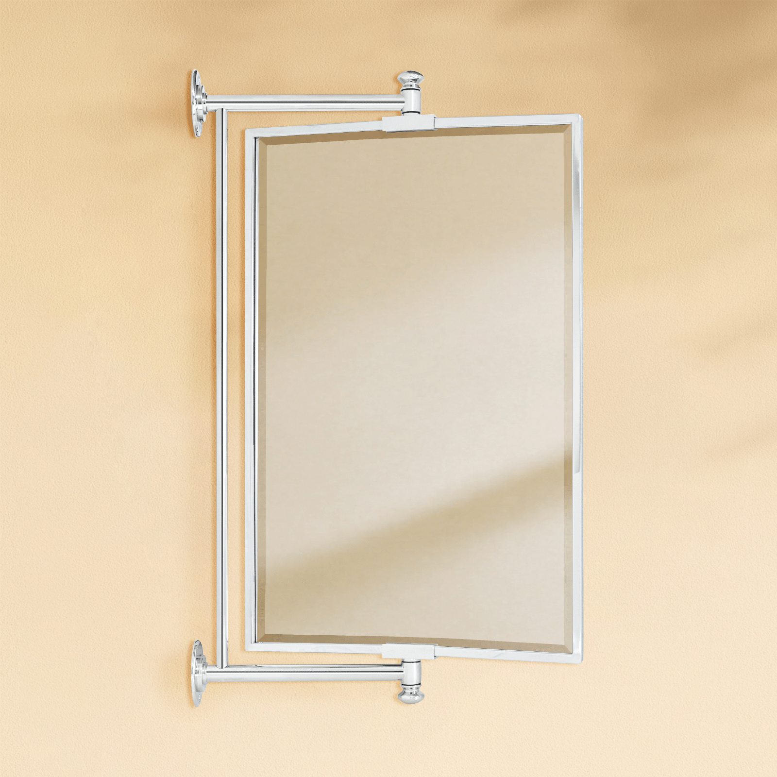 Corrente Modern Rectangle Bathroom Pivot Mirrors GC-00439 Chrome 14x22" TEHOME