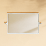Corrente Modern Rectangle Bathroom Pivot Mirrors GC-00439 Chrome 14x22" TEHOME
